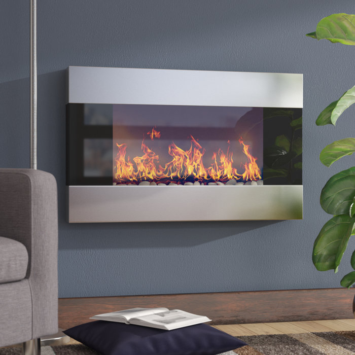 Wade Logan® Clairevale Wall Mounted Electric Fireplace & Reviews Wayfair